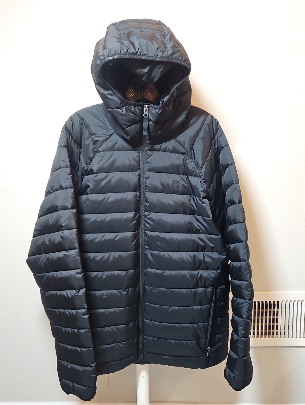Alaskian Hard Gear By Duluth Trading XL Black Hooded Puffer Jacket